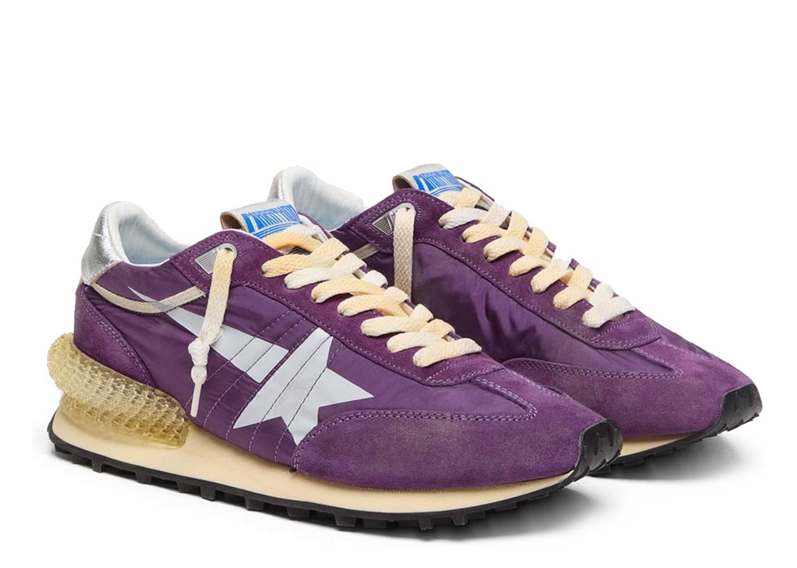 Golden Goose Marathon Purple Nylon Suede White Star (W) - görsel 2