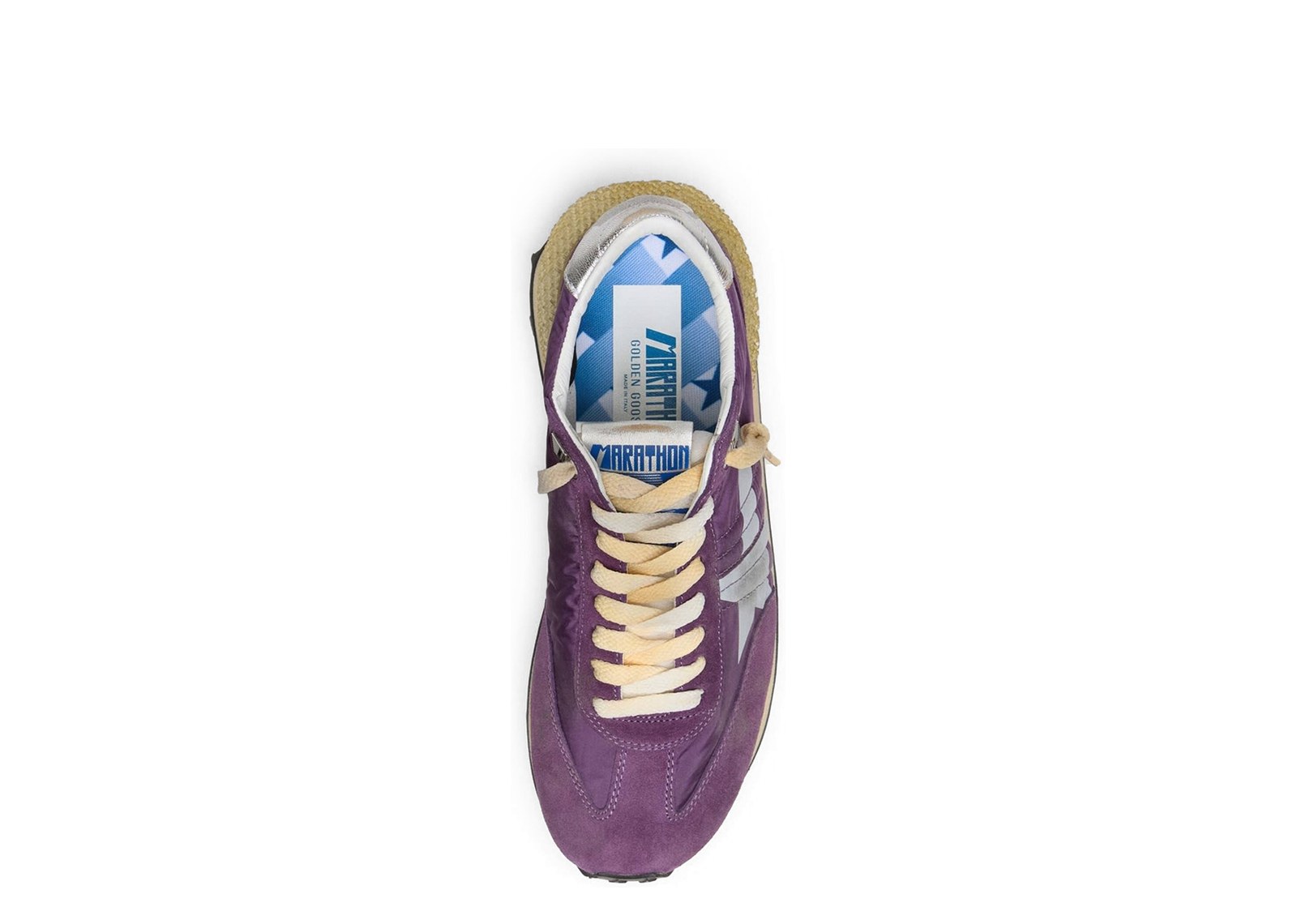 Golden Goose Marathon Purple Nylon Suede White Star (W) - görsel 3