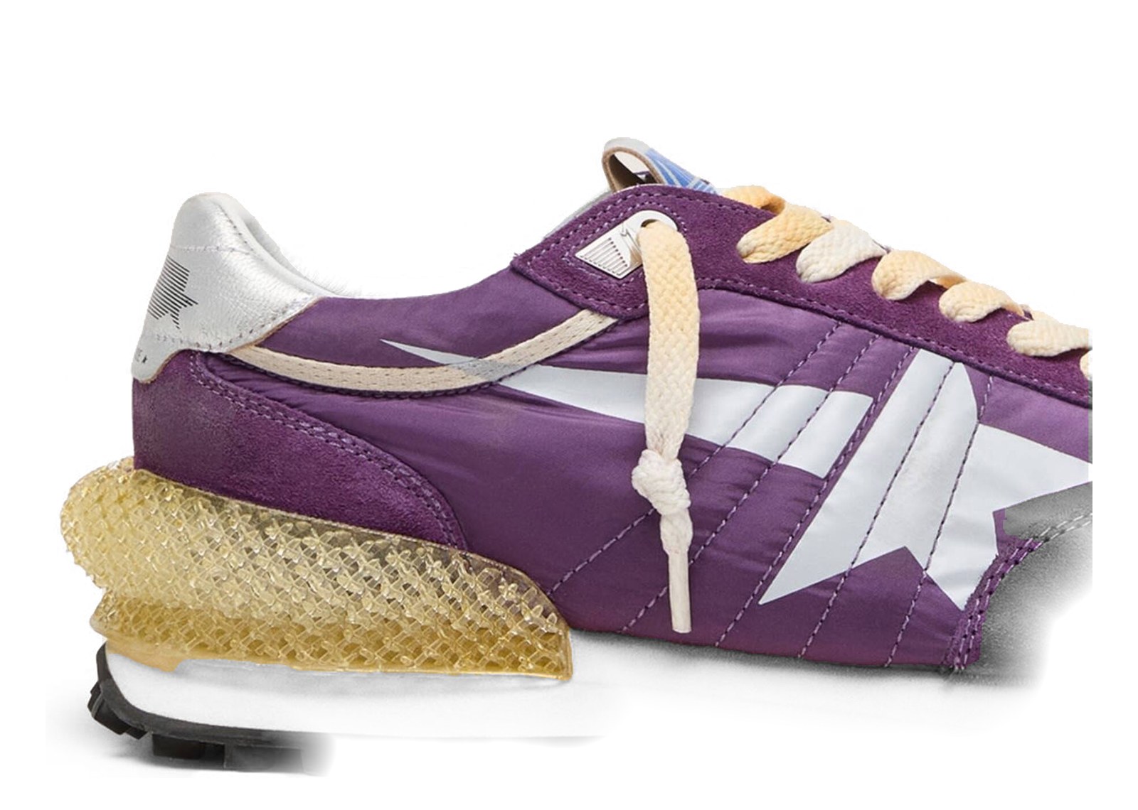 Golden Goose Marathon Purple Nylon Suede White Star (W) - görsel 4