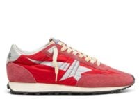 Golden Goose Marathon Red Nylon Silver Star (W)