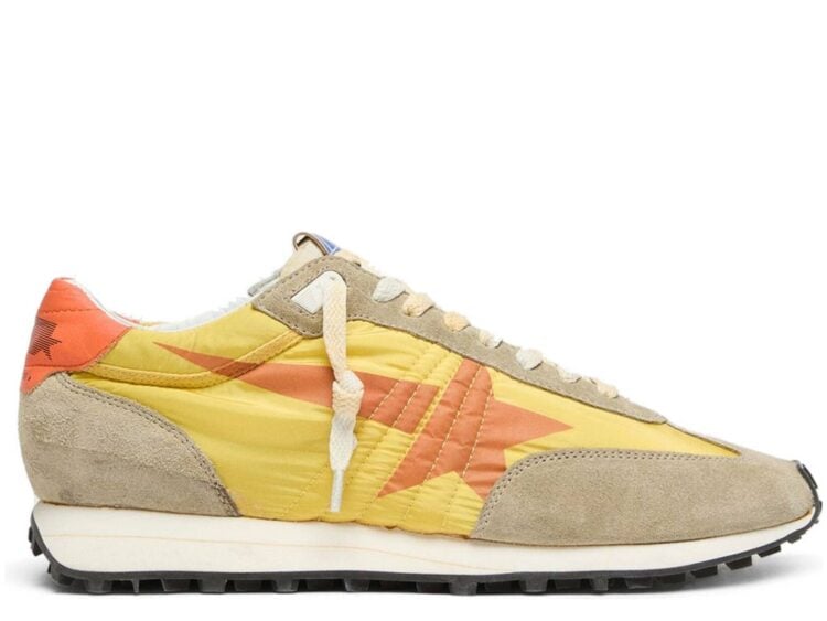 Golden Goose Marathon Yellow Nylon Orange Star (W)