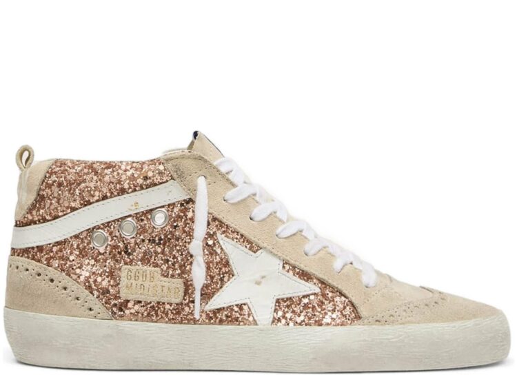 Golden Goose Mid Star Pink Glitter (W)