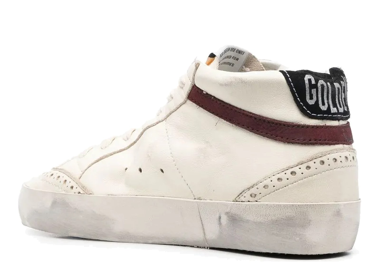 Golden Goose Mid Star White Nappa Leather Silver Glitter Star (W) - görsel 3