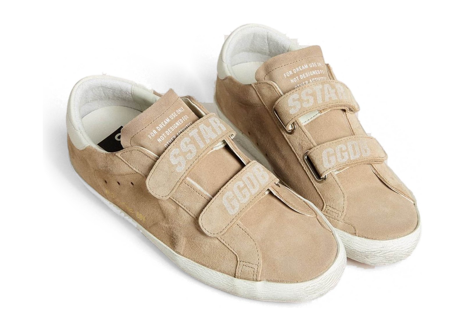Golden Goose Old School Beige Suede White Leather Heel Tab (W) - görsel 2