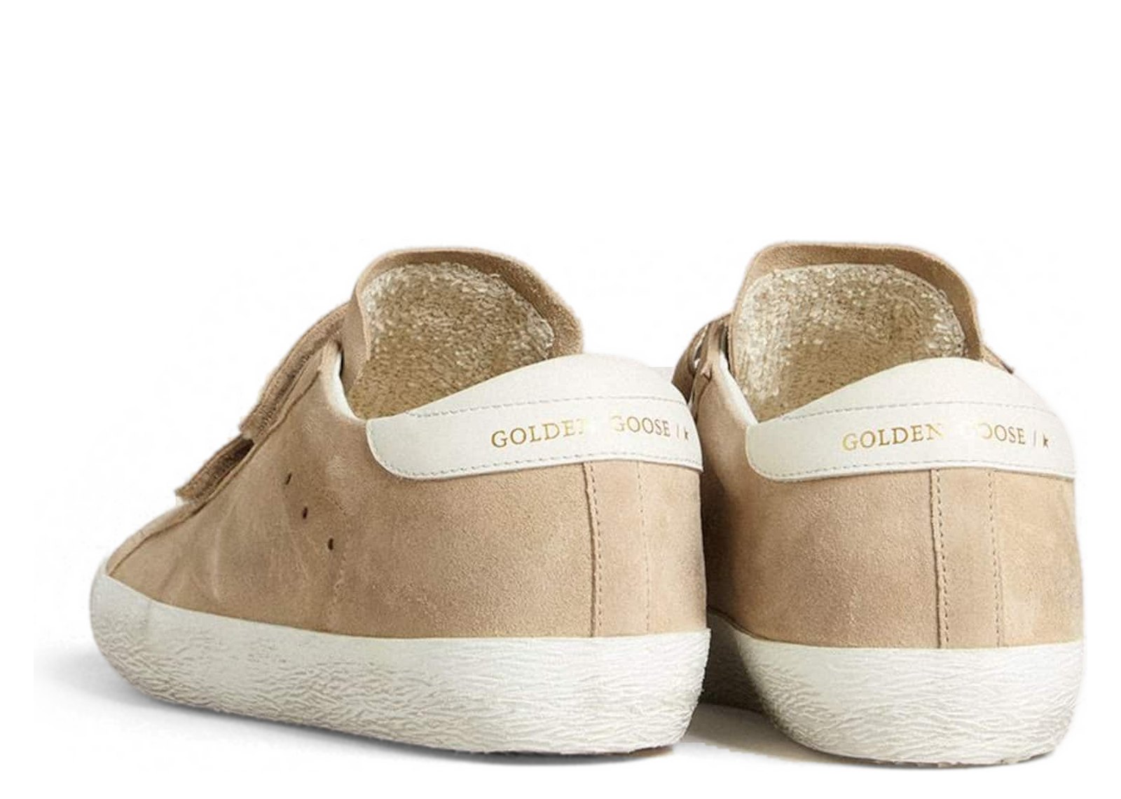 Golden Goose Old School Beige Suede White Leather Heel Tab (W) - görsel 3