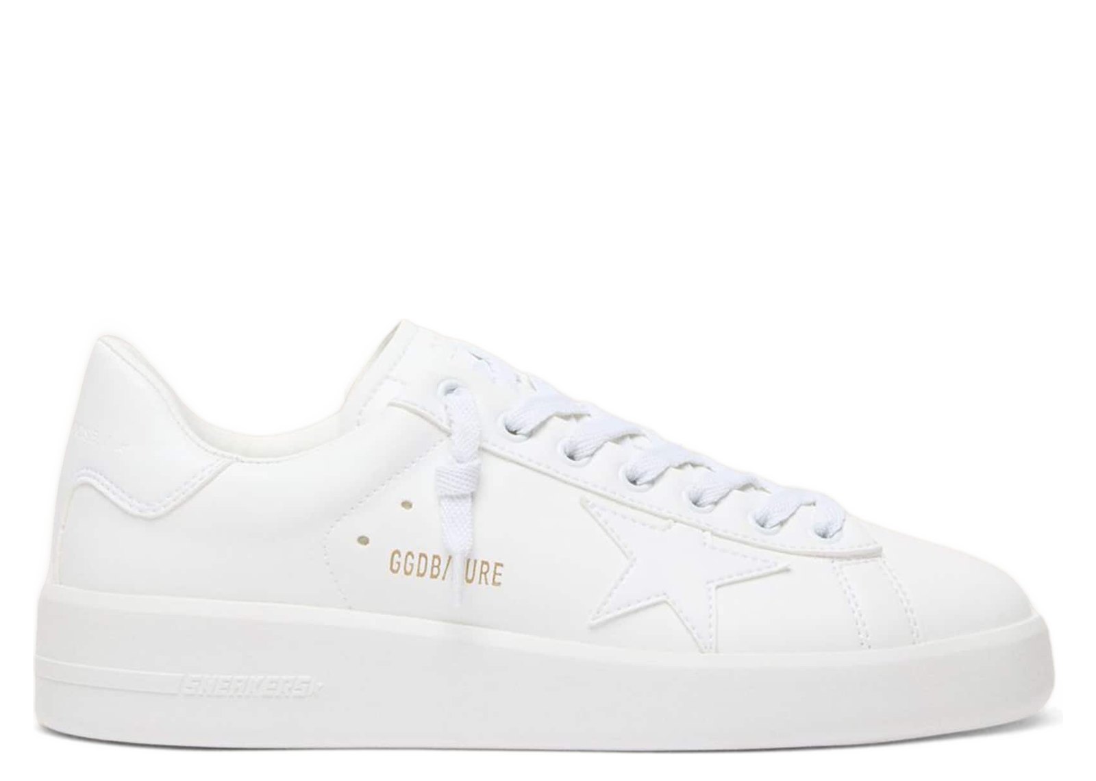 Golden Goose Purestar Bio-Based White Star Heel Tab (W)