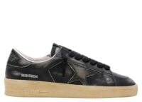 Golden Goose Stardan Black Leather Black Star Heel Tab