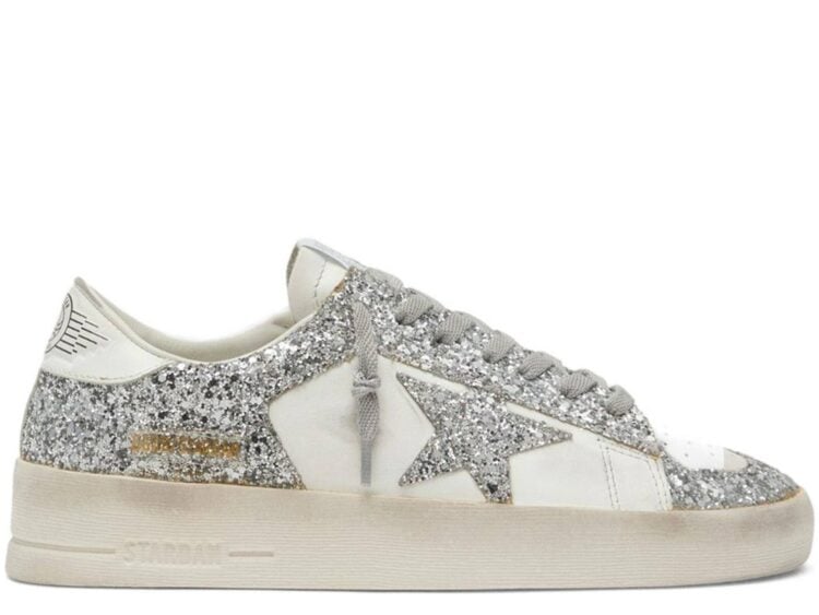 Golden Goose Stardan White Leather Glitter (W)