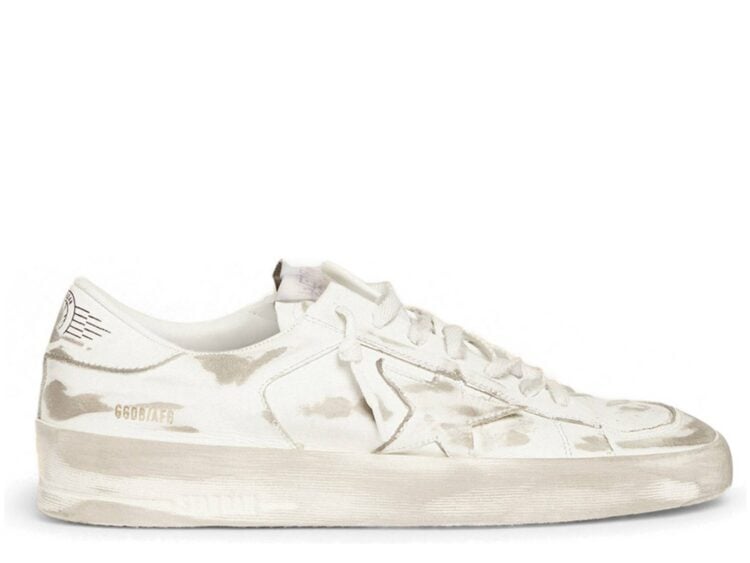 Golden Goose Stardan White Leather White Star Heel Tab