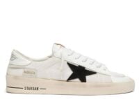 Golden Goose Stardan White Mesh Black Suede Star