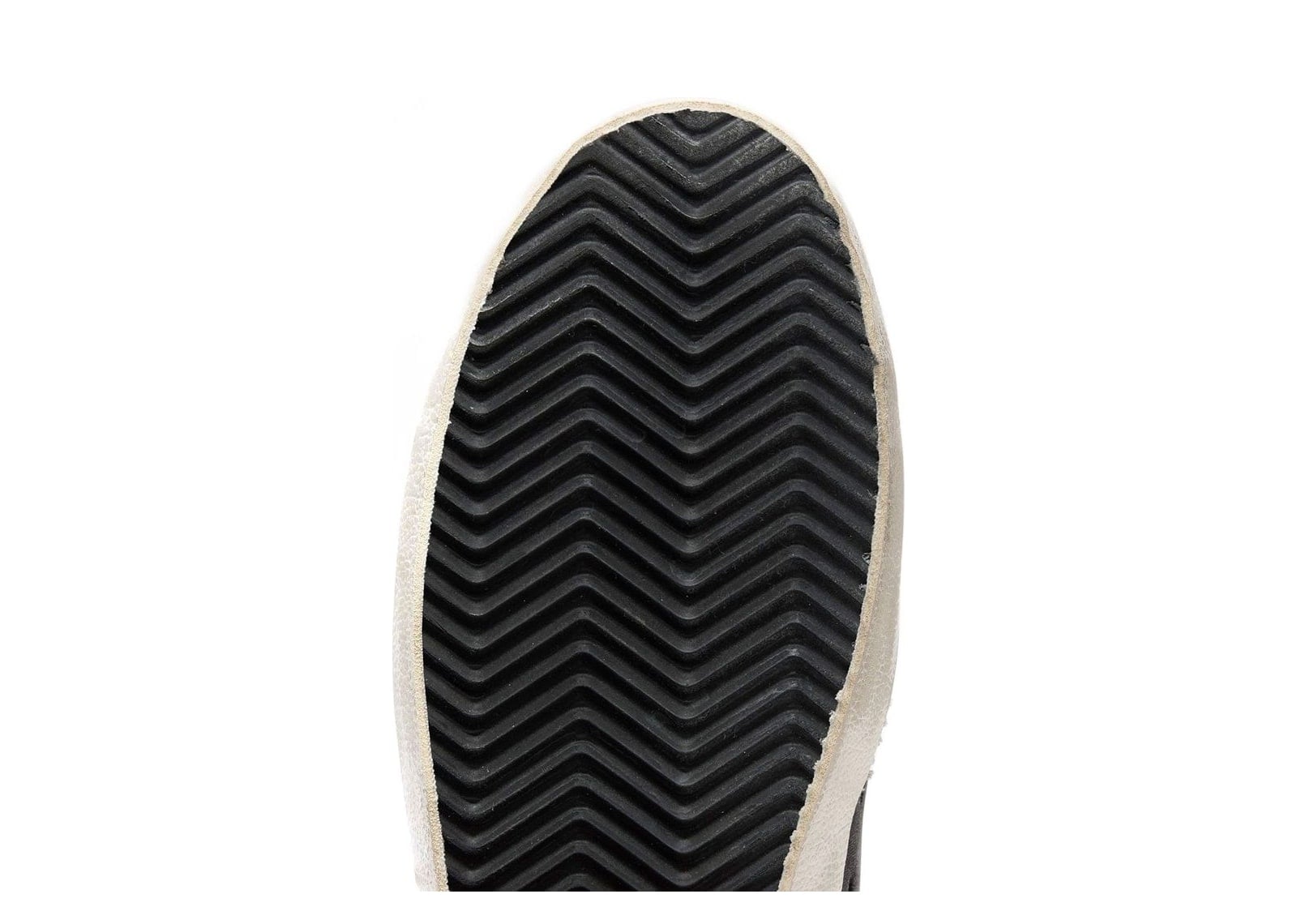 Golden Goose Super-Star Black Leather White Star Silver Heel Tab - görsel 5