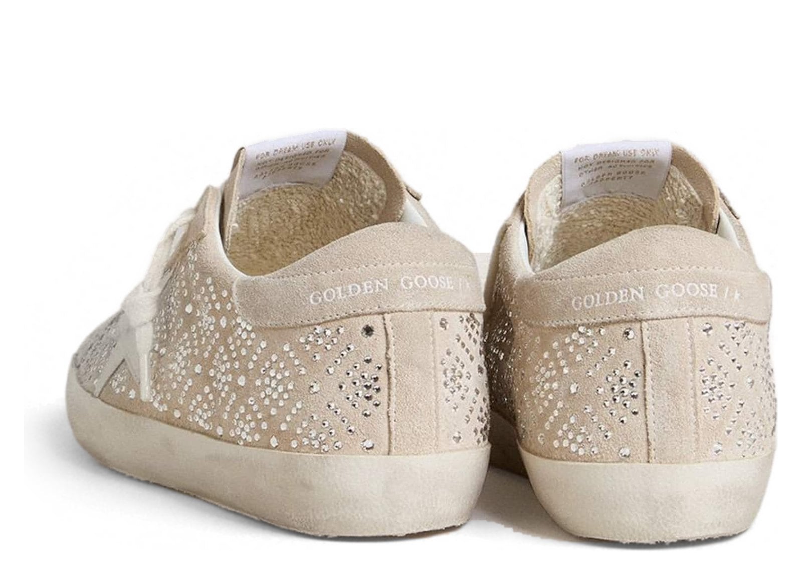 Golden Goose Super-Star LTD Suede Swarovski Crystals Ice-Gray Leather Star (W) - görsel 3