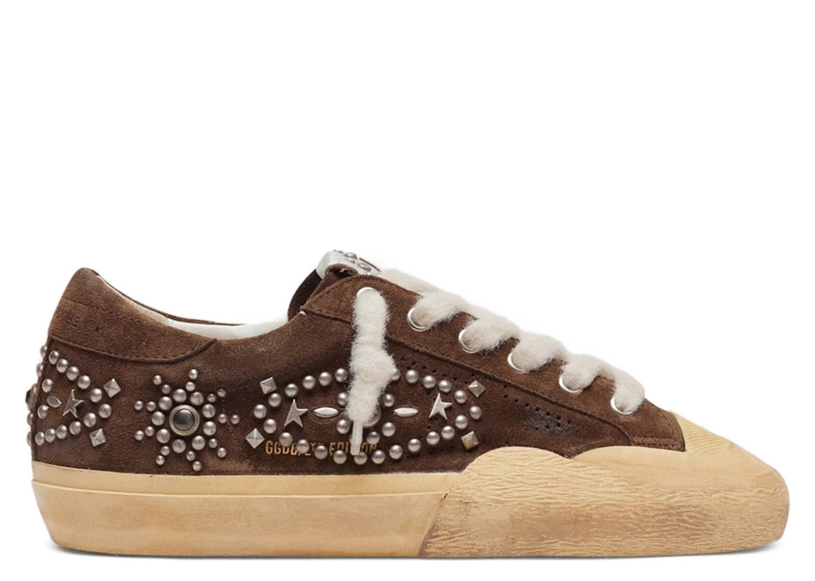 Golden Goose Super-Star Penstar Brown Suede Studs (W)
