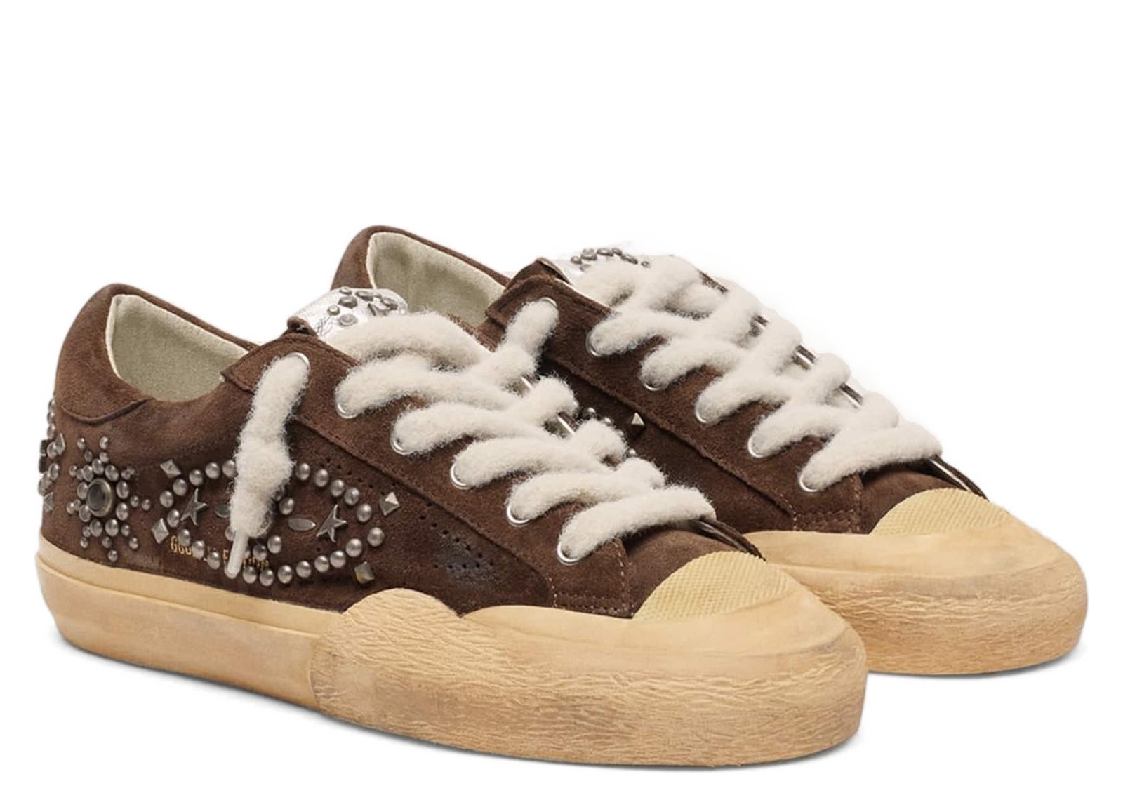 Golden Goose Super-Star Penstar Brown Suede Studs (W) - görsel 2