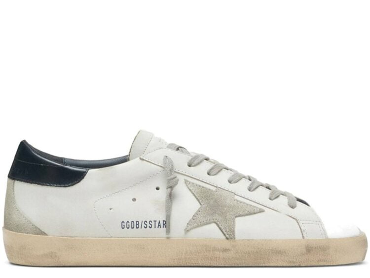Golden Goose Super-Star Suede Star Blue Heel Tab (M)