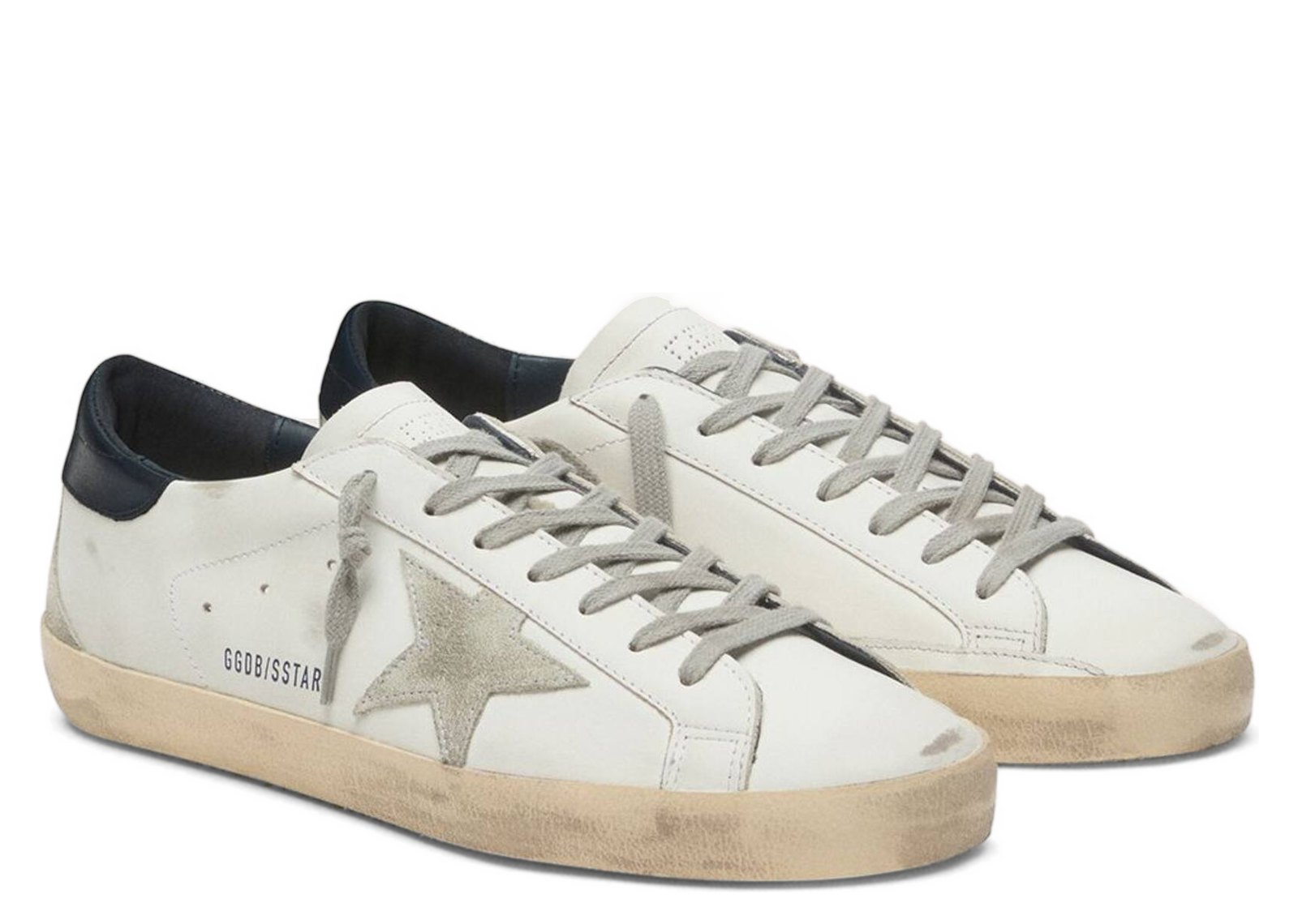 Golden Goose Super-Star Suede Star Blue Heel Tab (M) - görsel 2