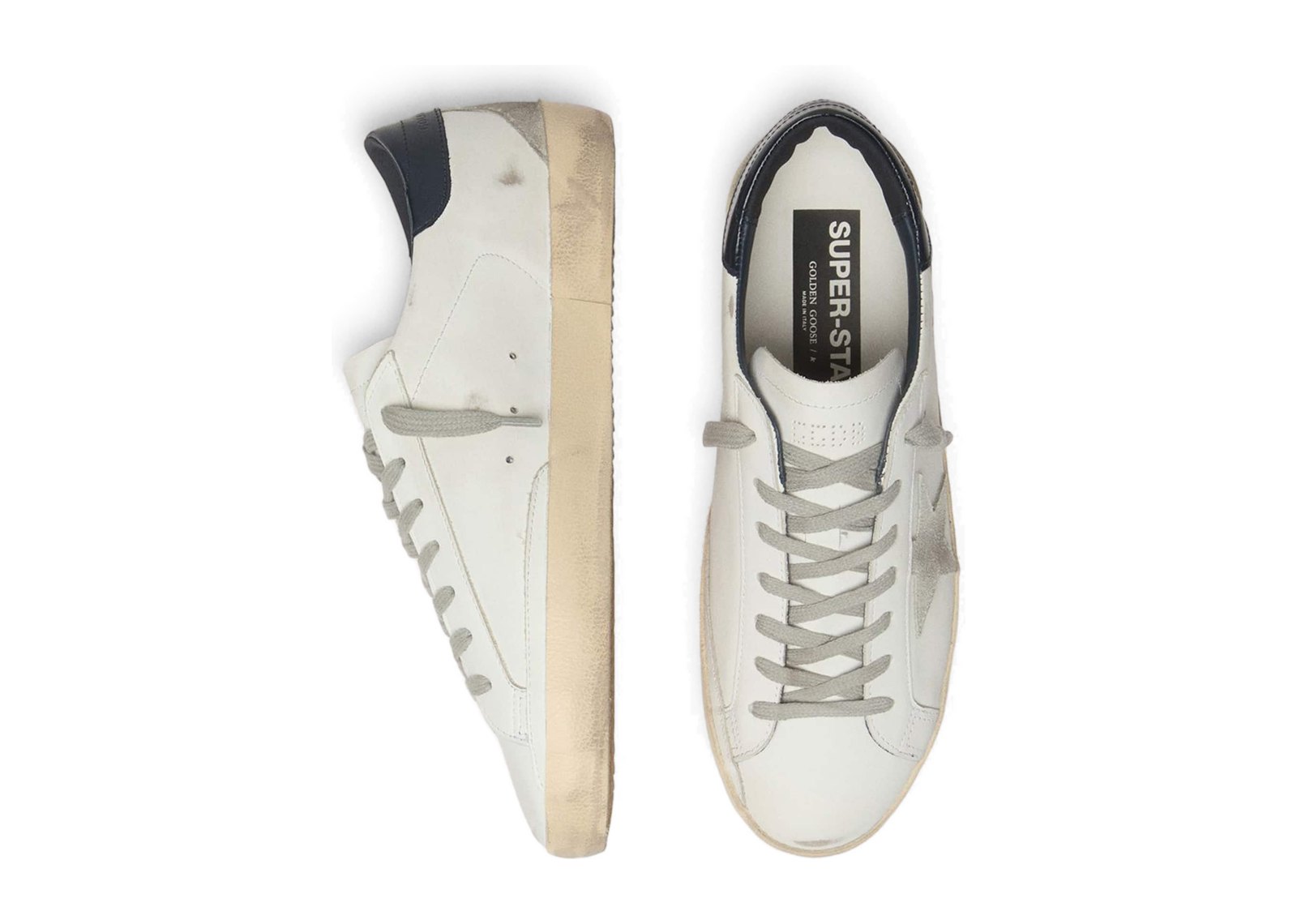Golden Goose Super-Star Suede Star Blue Heel Tab (M) - görsel 3