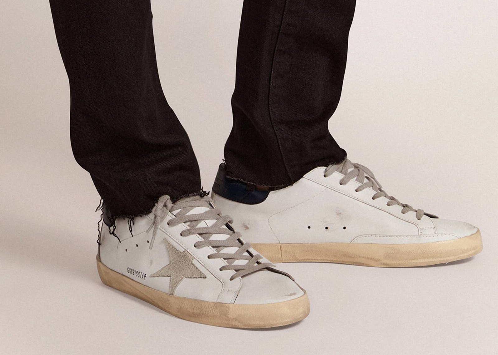 Golden Goose Super-Star Suede Star Blue Heel Tab (M) - görsel 4