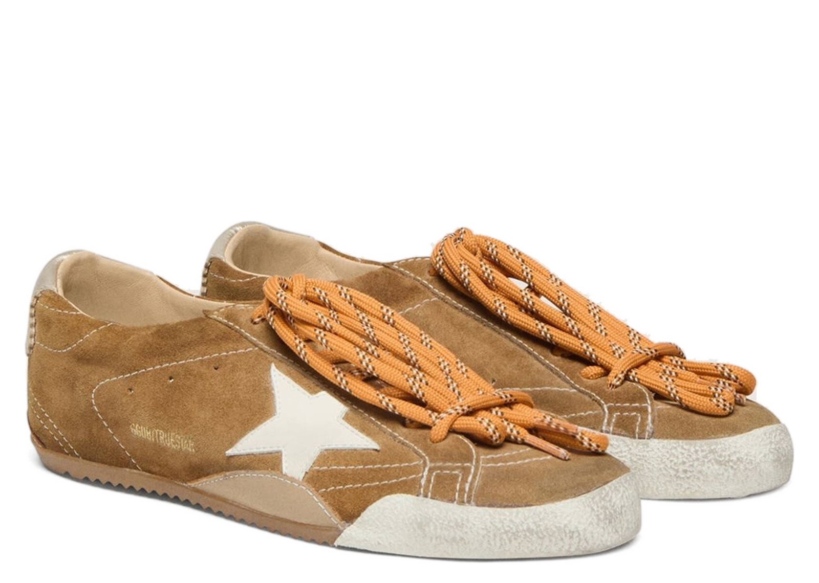 Golden Goose True-Star Tobacco Suede White Star Platinum Heel - görsel 5