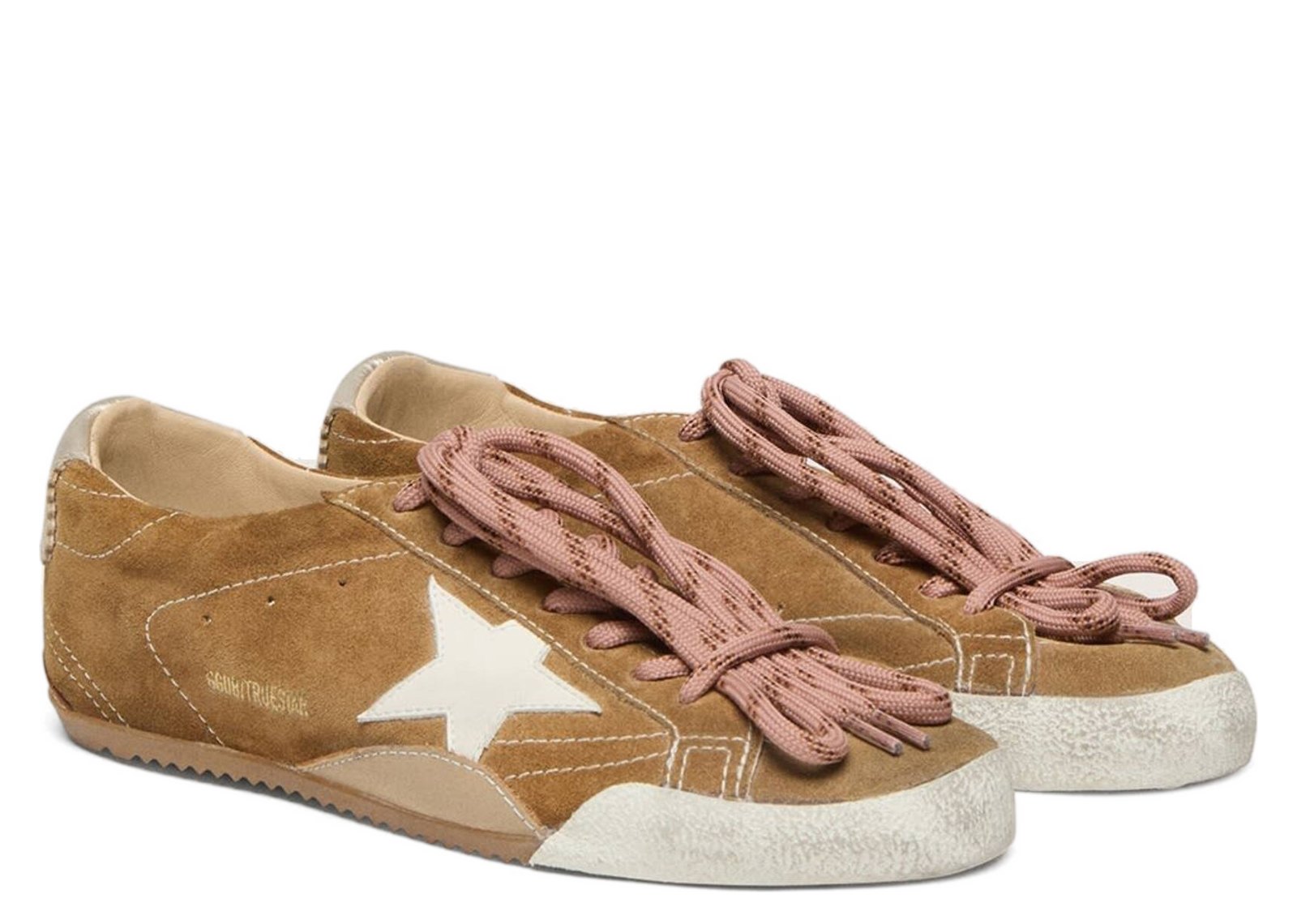 Golden Goose True-Star Tobacco Suede White Star Platinum Heel - görsel 6