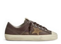 Golden Goose V-Star Brown Leather Tobacco Suede Star (W)