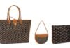 Goyard Saint Louis PM, Hirondelle ve Sénat PM Black-Tan Goyardine kanvas