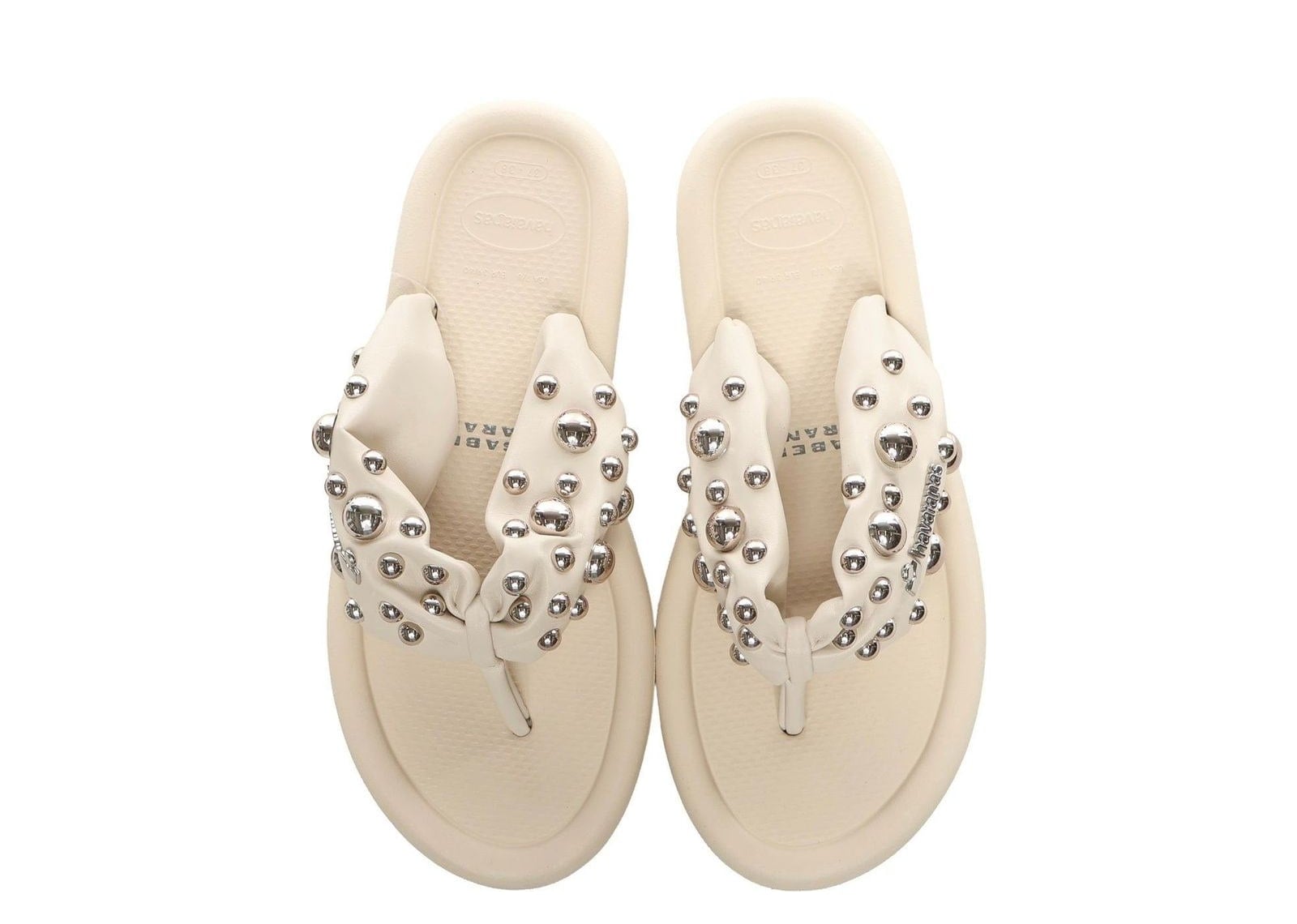 Havaianas x Isabel Marant Maxi Puffed Sandals Beige - görsel 3
