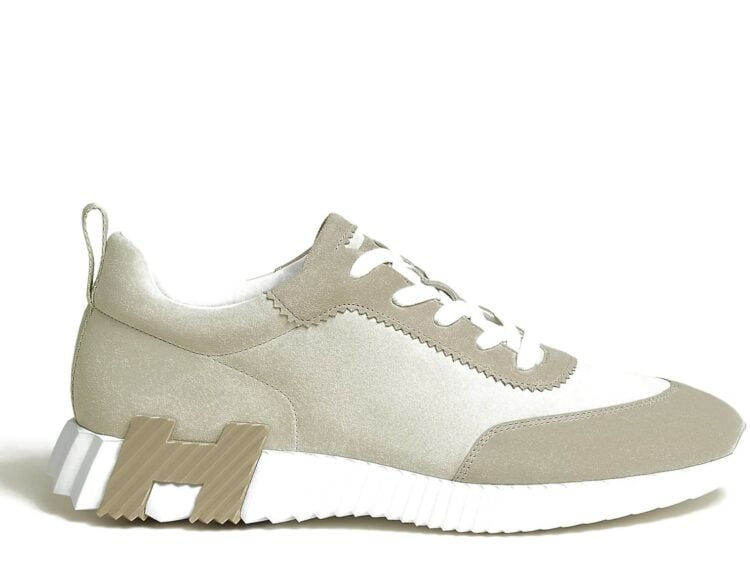 Hermes Bouncing Sneaker Beige Suede