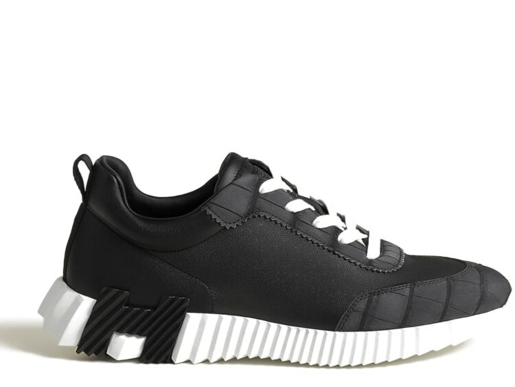 Hermes Bouncing Sneaker Black Alligator