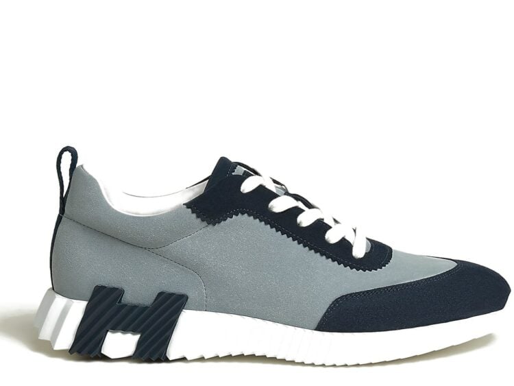 Hermes Bouncing Sneaker Marine Blue Suede