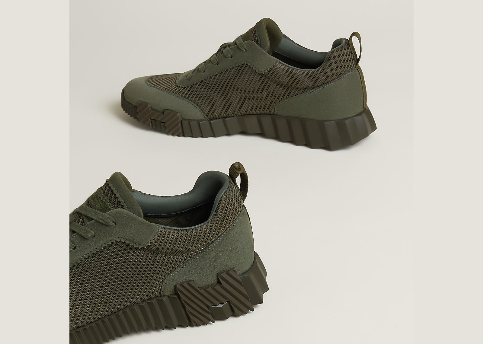 Hermes Bouncing Sneaker Veronese Green Mesh - görsel 6