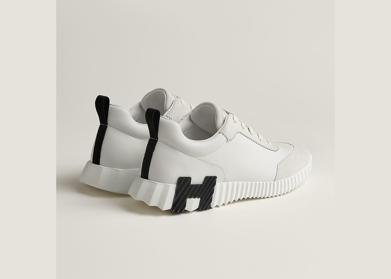 Hermes Bouncing Sneaker White Black - görsel 2