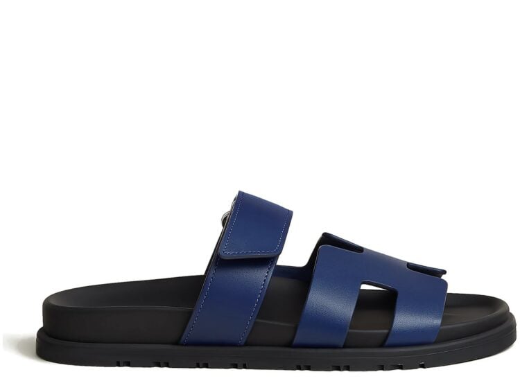 Hermes Chypre Sandal Bleu Abysse Calfskin Leather