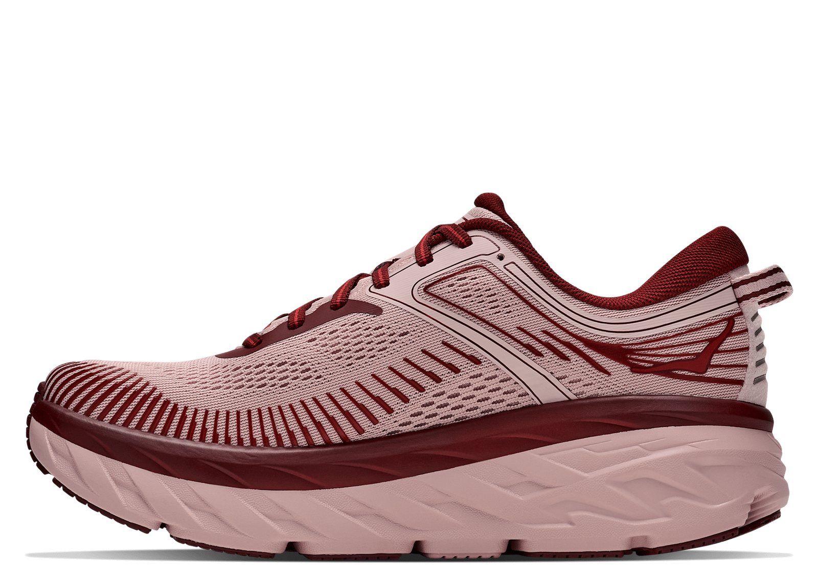 Hoka One One Bondi 7 Pink Opal Varsity Burgundy (W) - görsel 2