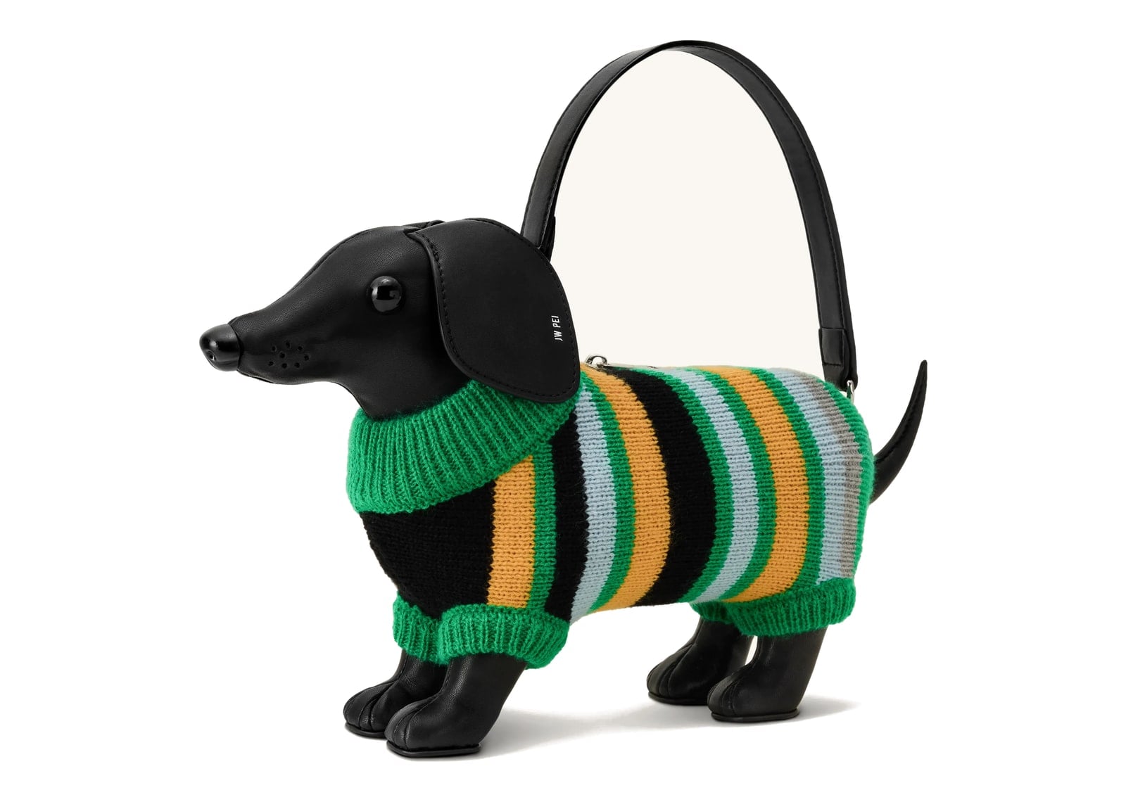 JW PEI Addison Dachshund Handbag Black
