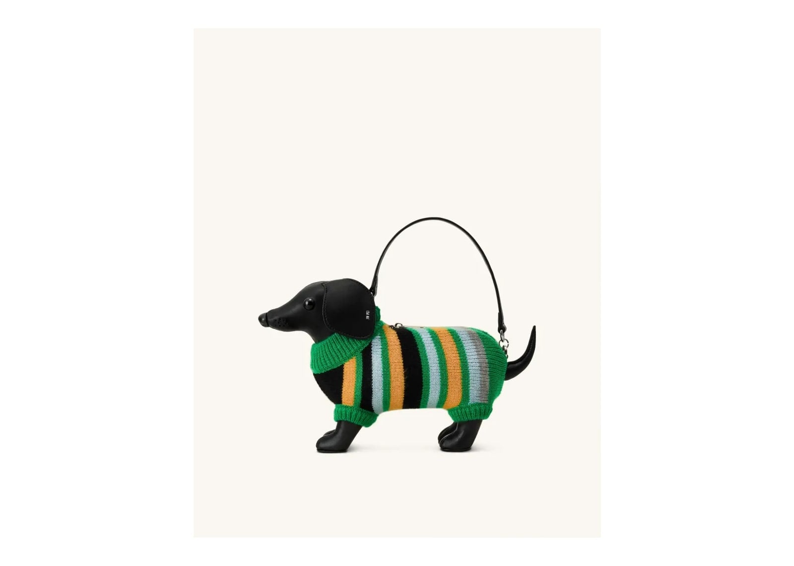 JW PEI Addison Dachshund Handbag Black - görsel 2