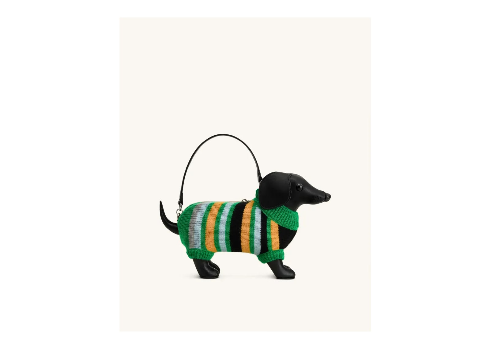JW PEI Addison Dachshund Handbag Black - görsel 3