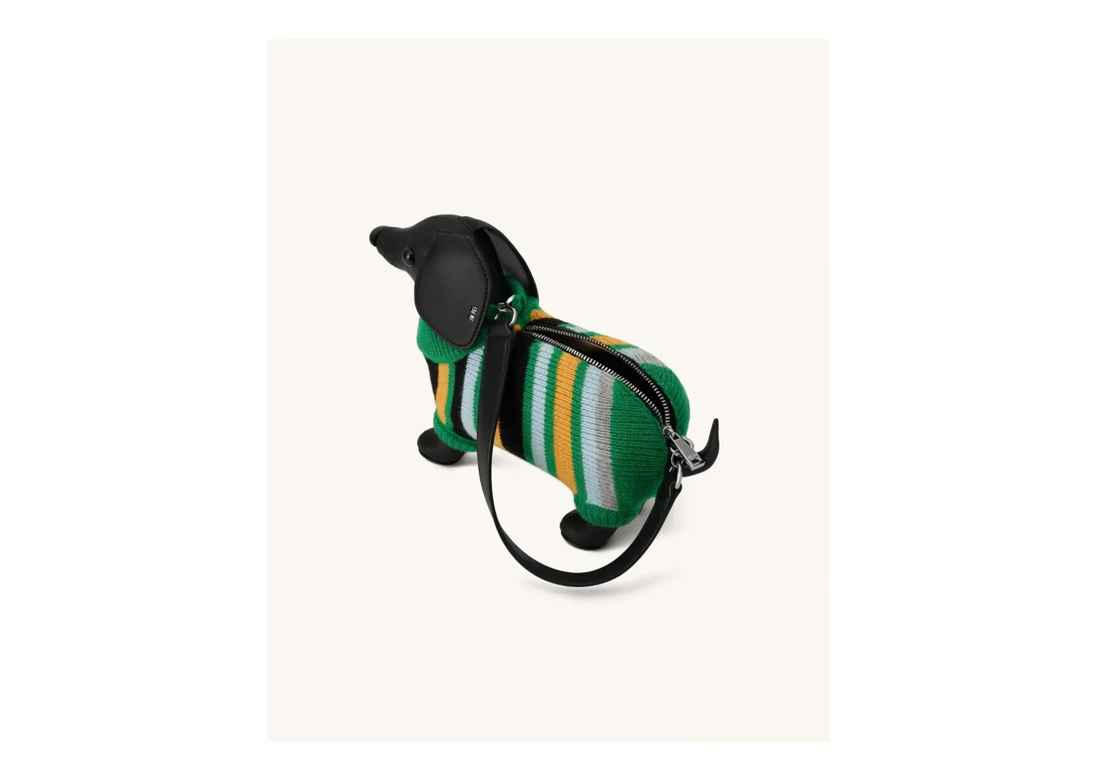 JW PEI Addison Dachshund Handbag Black - görsel 4