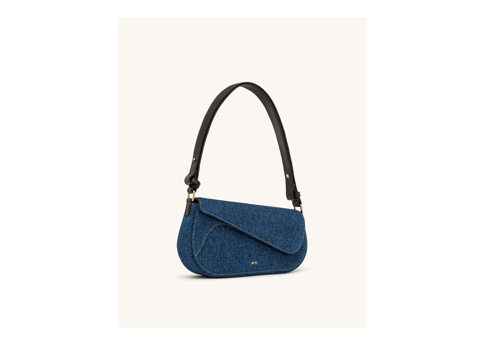 JW PEI Addisyn Shoulder Bag Blue Denim - görsel 2