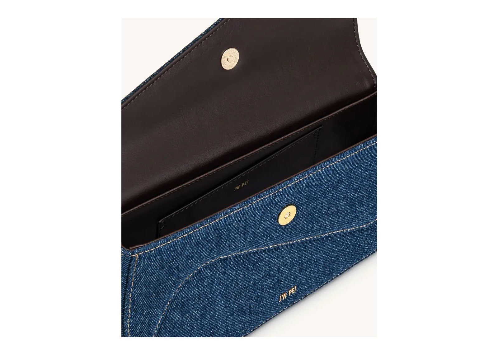 JW PEI Addisyn Shoulder Bag Blue Denim - görsel 4