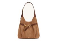 JW PEI Alina Faux Suede Hobo Bag Mocha Brown