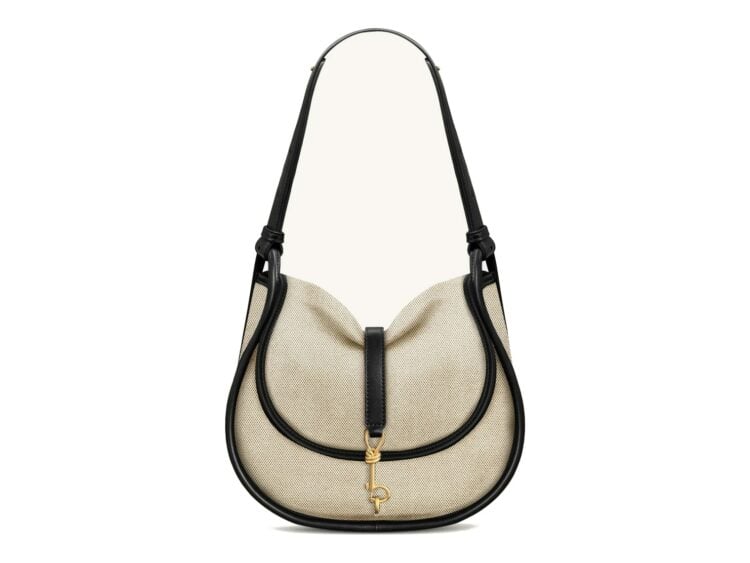 JW PEI Arla Small Hobo Bag Black Canvas