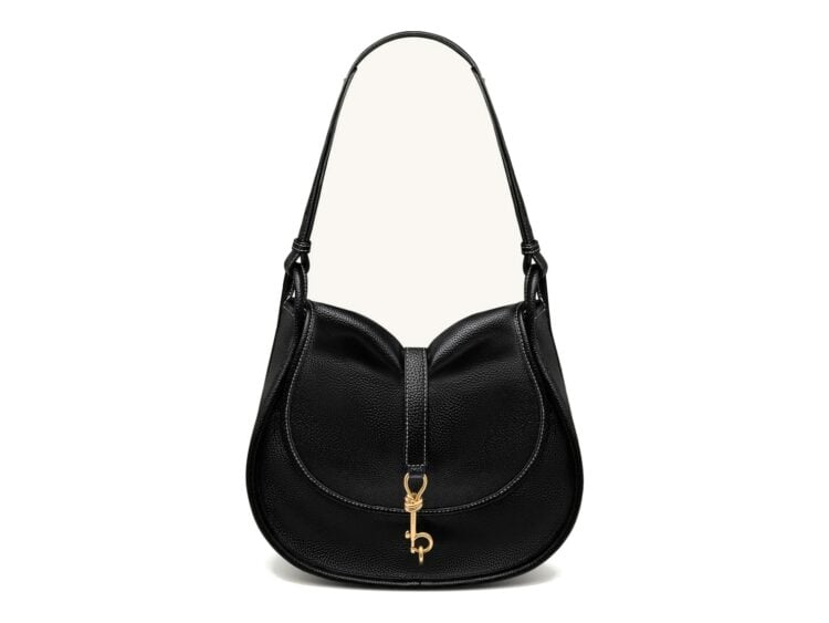 JW PEI Arla Small Hobo Bag Black Pebbled