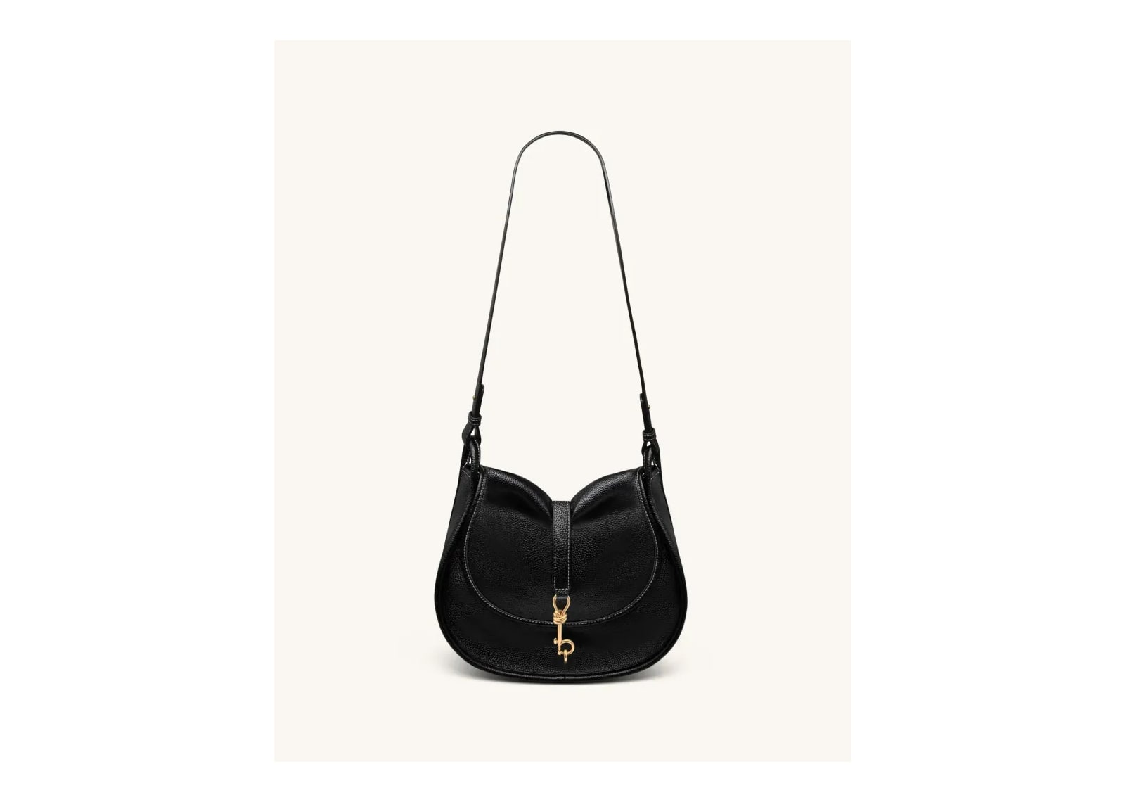 JW PEI Arla Small Hobo Bag Black Pebbled - görsel 2