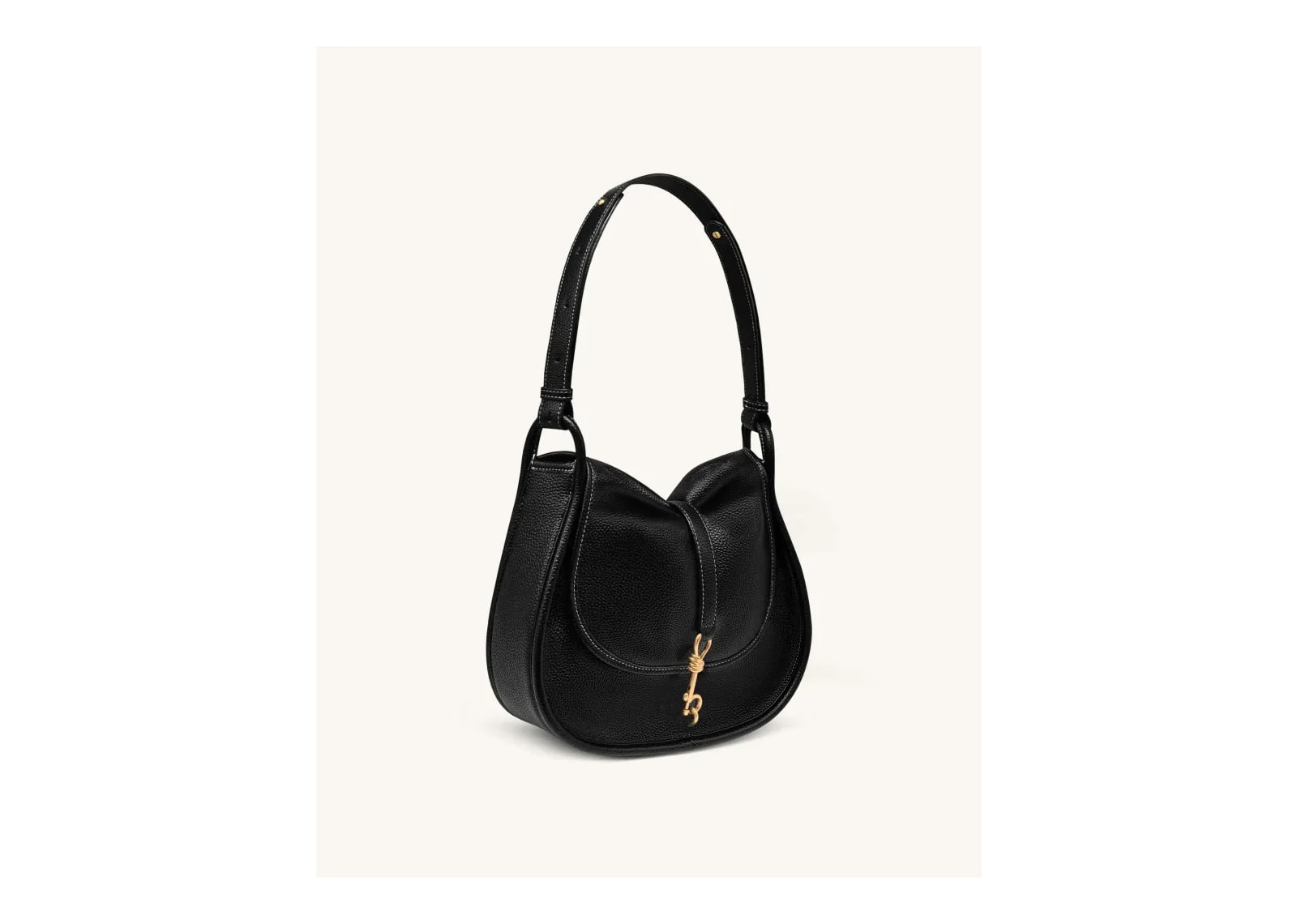 JW PEI Arla Small Hobo Bag Black Pebbled - görsel 3