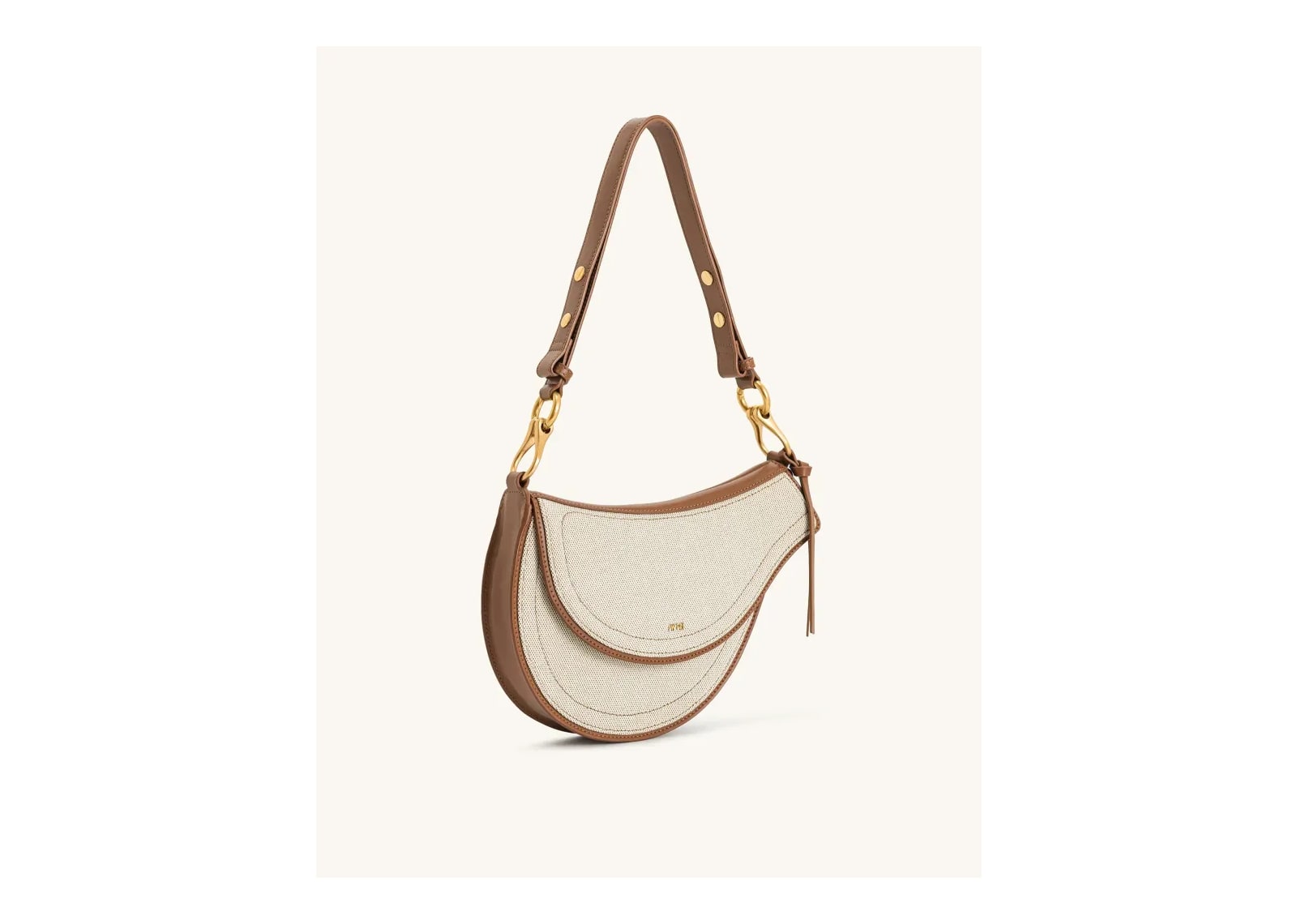 JW PEI Ashlie Crossbody Bag Brown Canvas - görsel 2