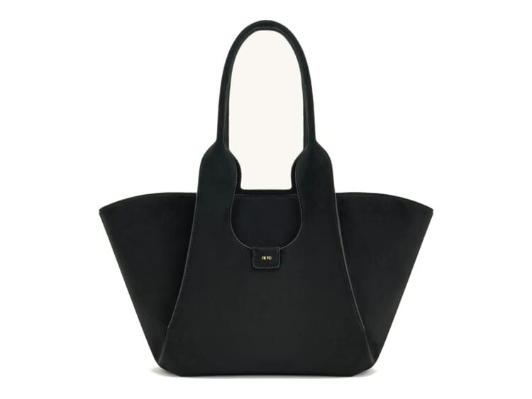 JW PEI Cara Faux Suede Tote Bag Black