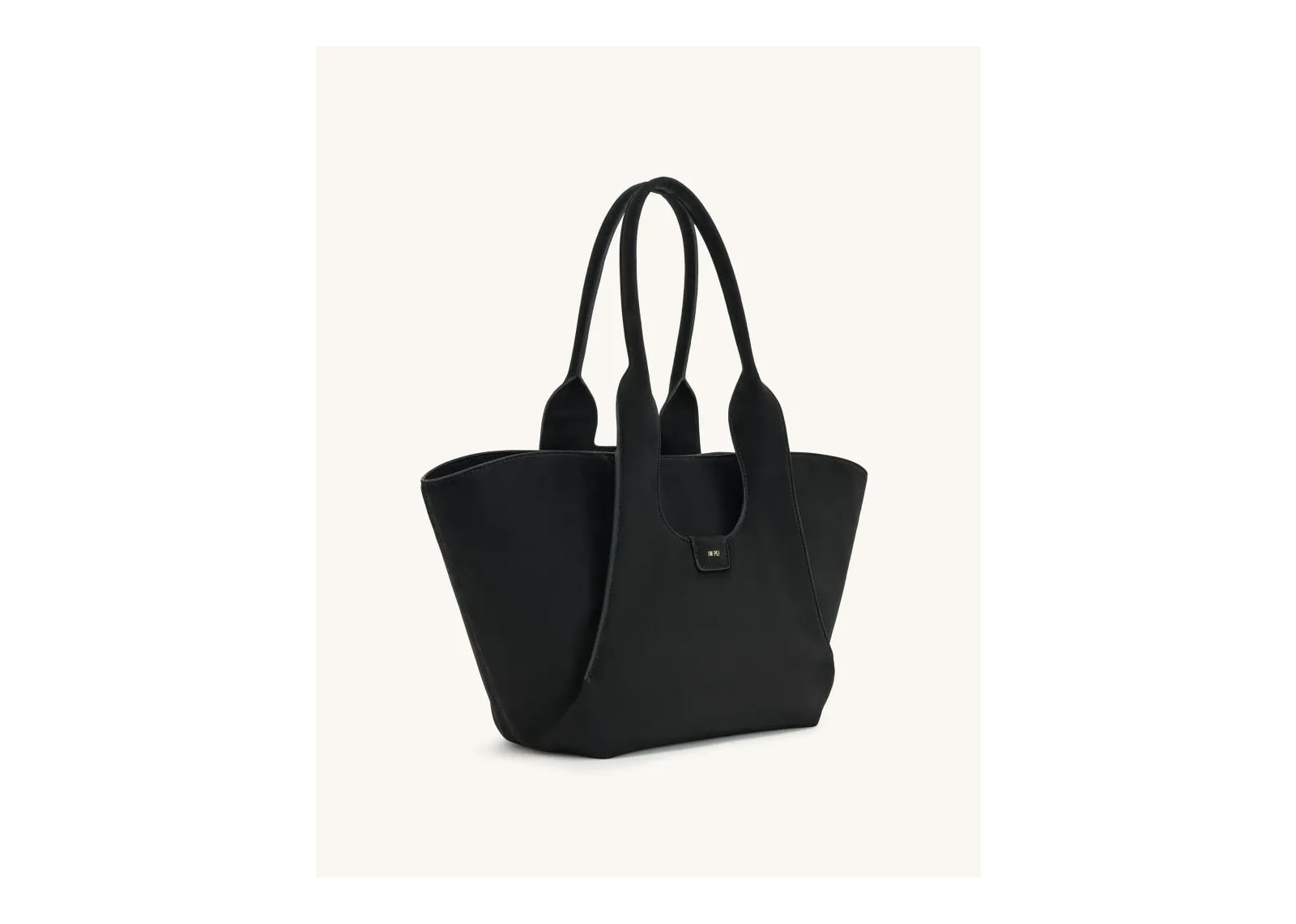 JW PEI Cara Faux Suede Tote Bag Black - görsel 2