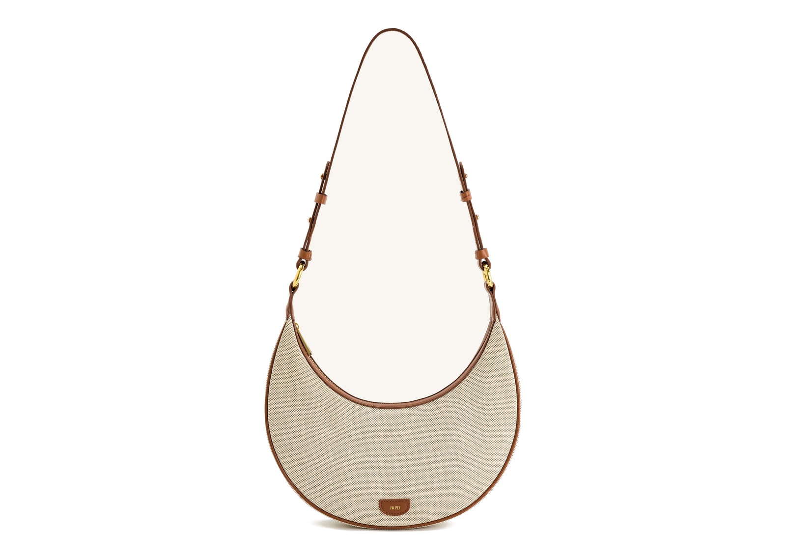 JW PEI Carly Canvas Saddle Bag Beige