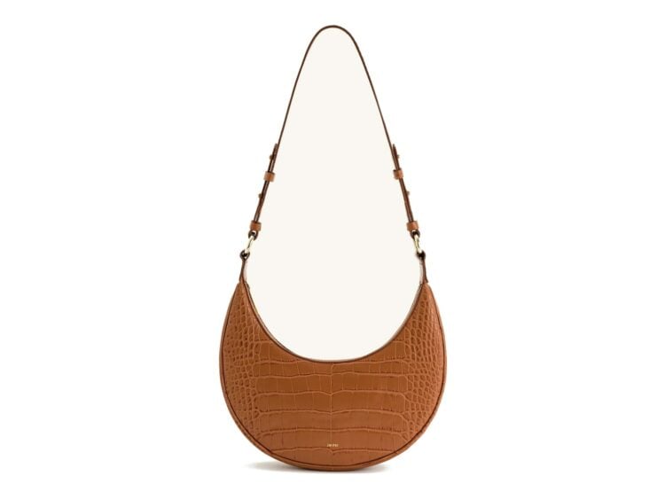 JW PEI Carly Saddle Bag Acorn Brown Croc